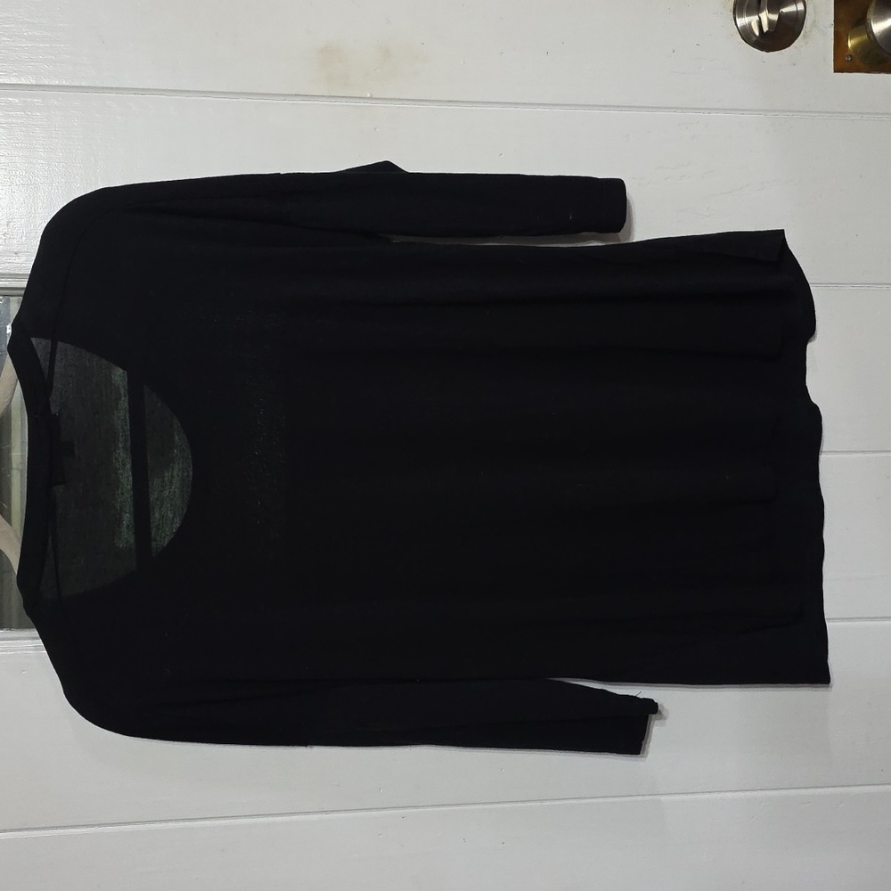 Wishing You A Very Magical Season Womens Christmas T-Shirt Black/Silver Sz PL - Picture 6 of 8